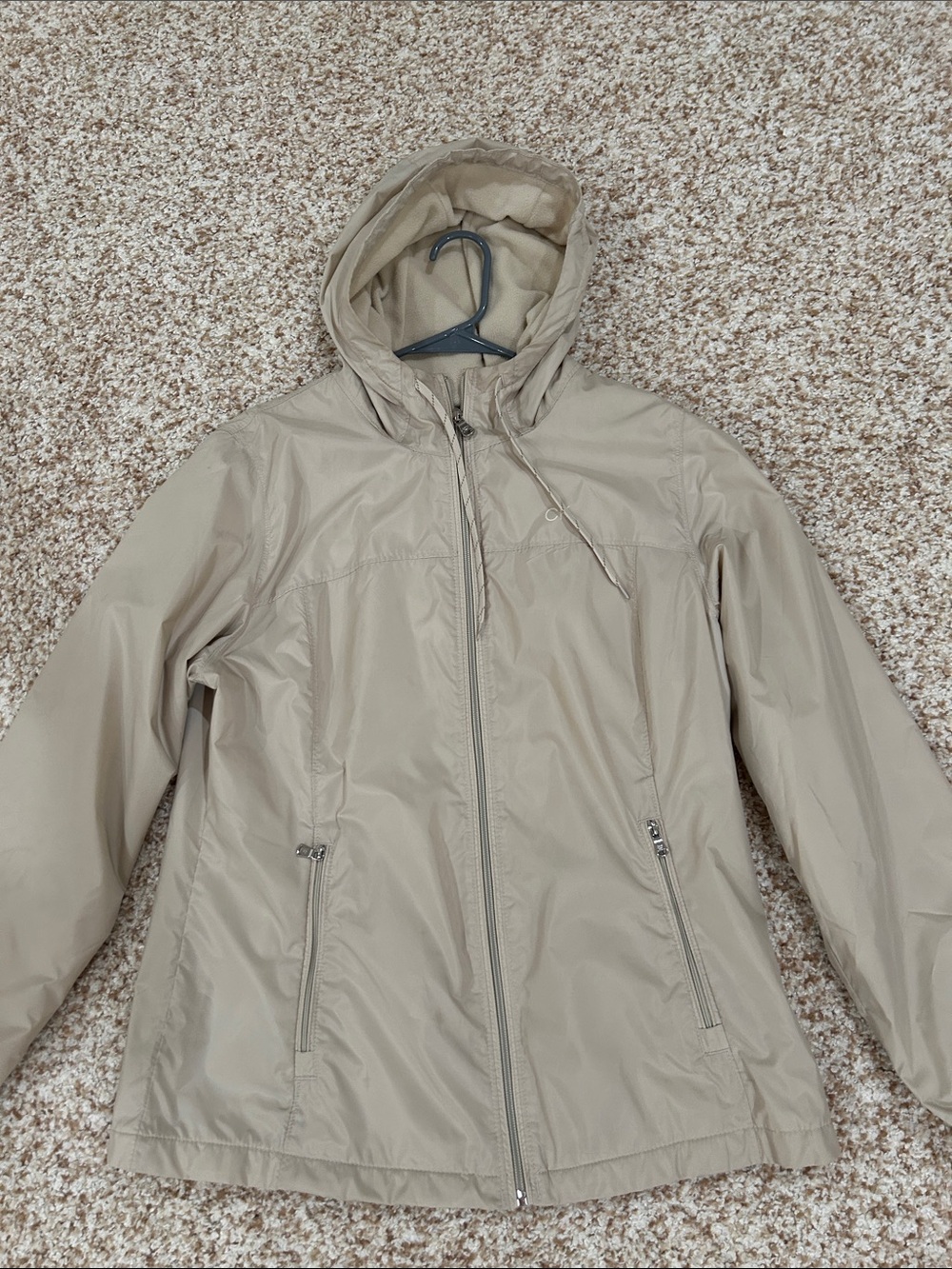 Calvin Klein Khaki Hooded Utility Jacket